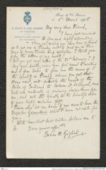 Nachlass Franz Steindachner, Brief von Enrico H. Giglioli an Franz Steindachner (01.03.1905), Inv.Nr. 159.06, Seite 1